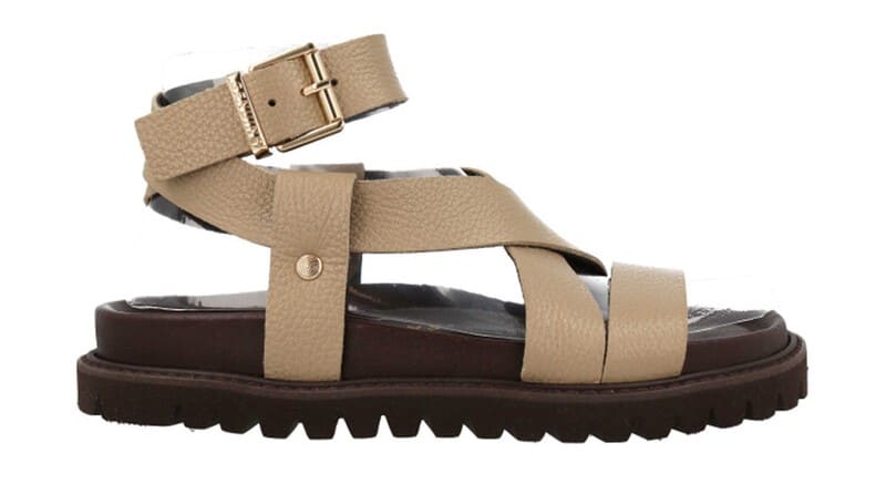 Sandalia ajustable al tobillo, Genuins