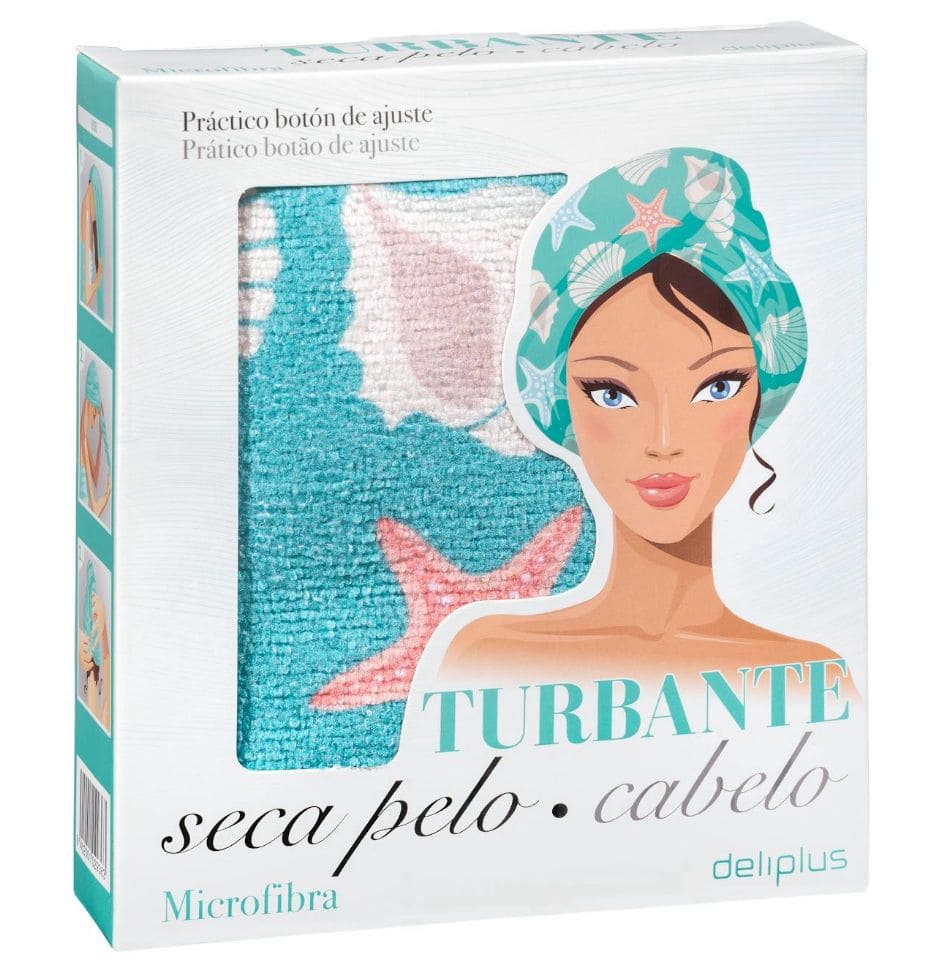 Toalla turbante estampado Deliplus