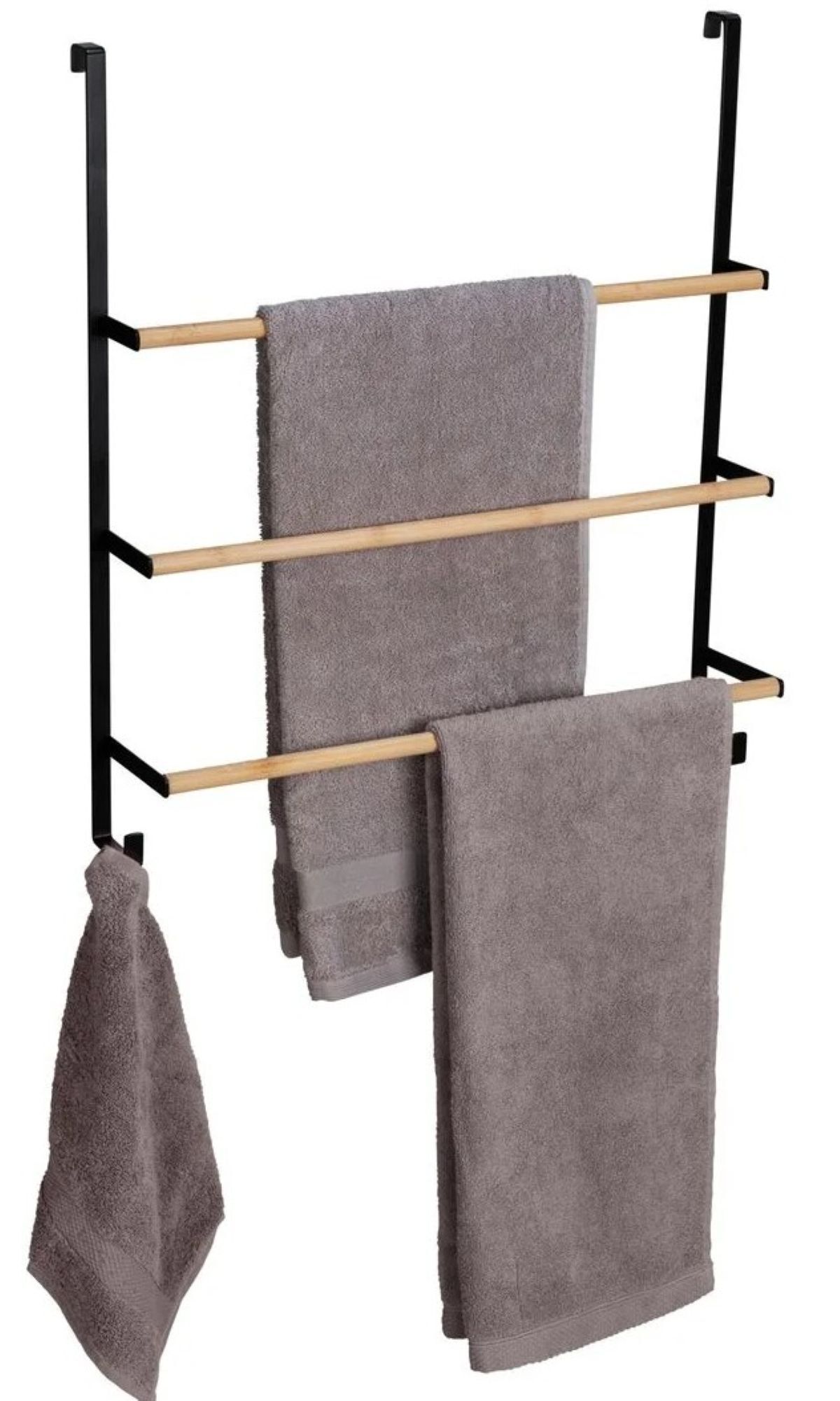 Toallero de bambú para puertas WENKO de Lidl