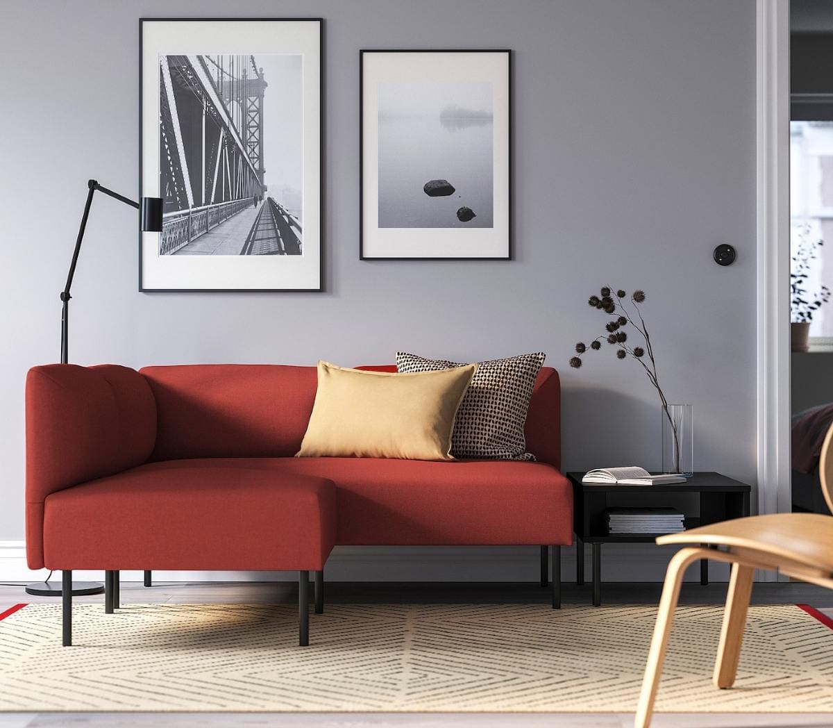 LILLEHEM Sofá esquinero modular de 2 plazas de IKEA