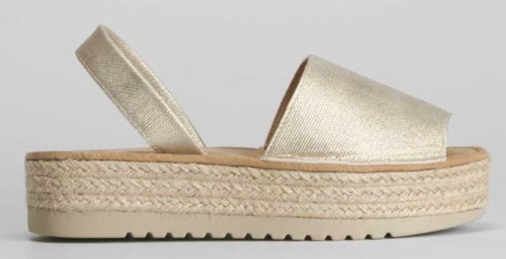 Sandalia menorquina con plataforma NYC