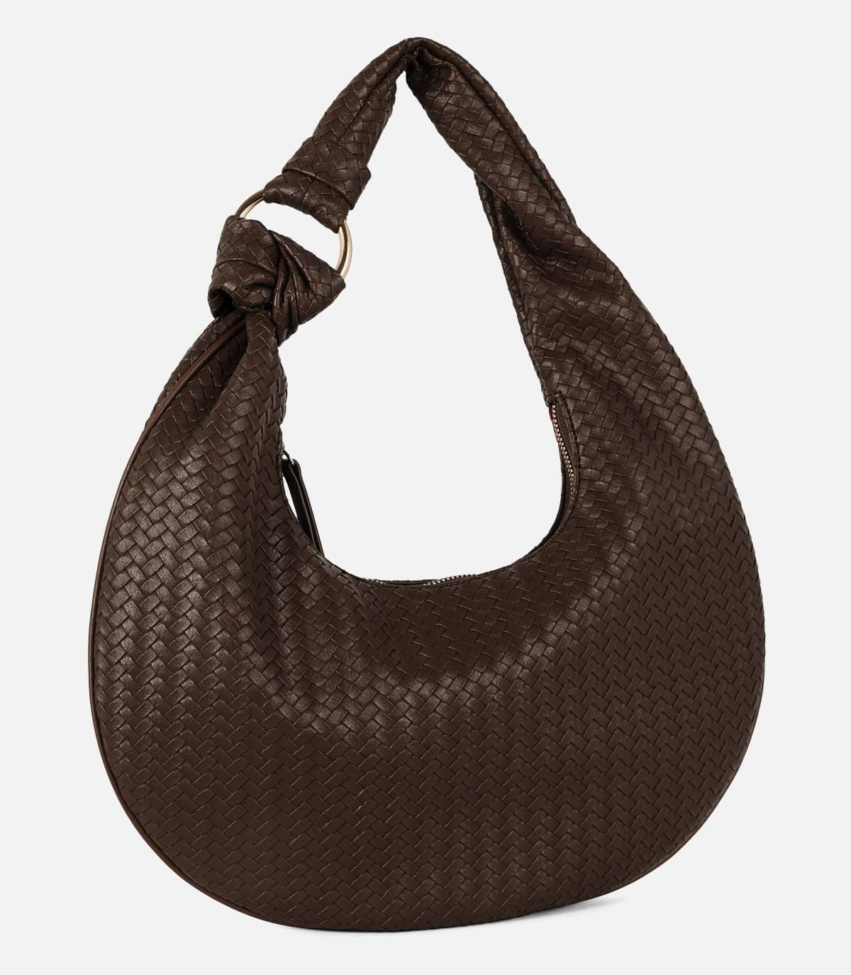 Bolso de hombro en piel sintética tejida de Primark