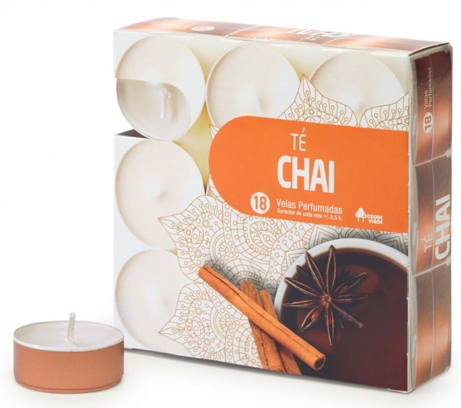 Vela perfumada Té Chai Bosque Verde (2)