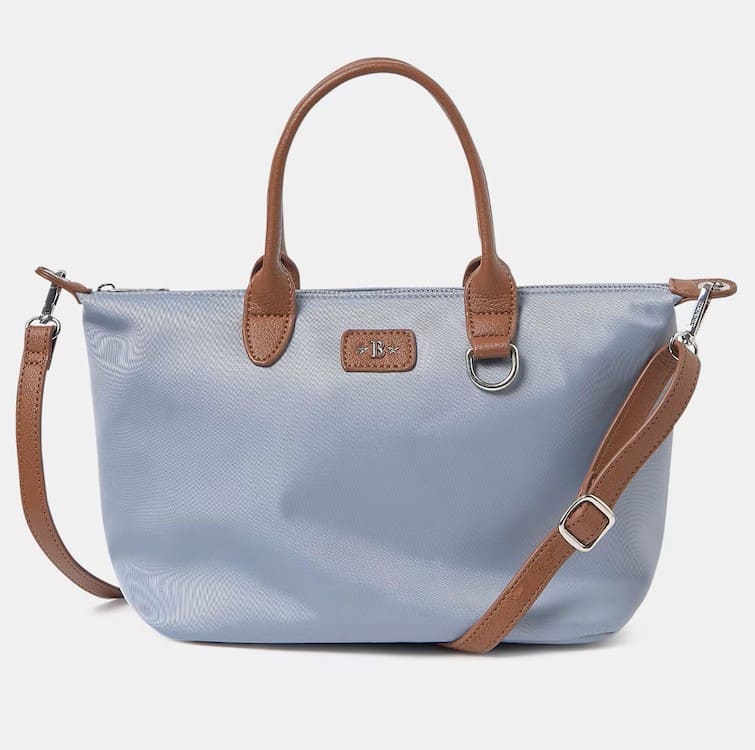 Bolso de hombro multiposición de piel Brownie