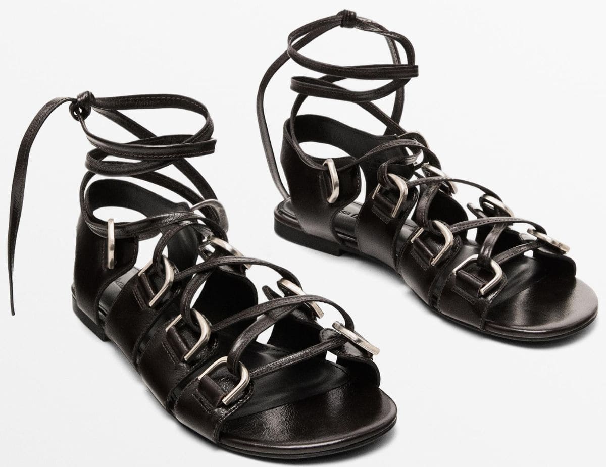 Sandalia anillas atada