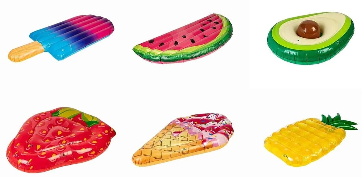 Colchoneta hinchable de formatos varios