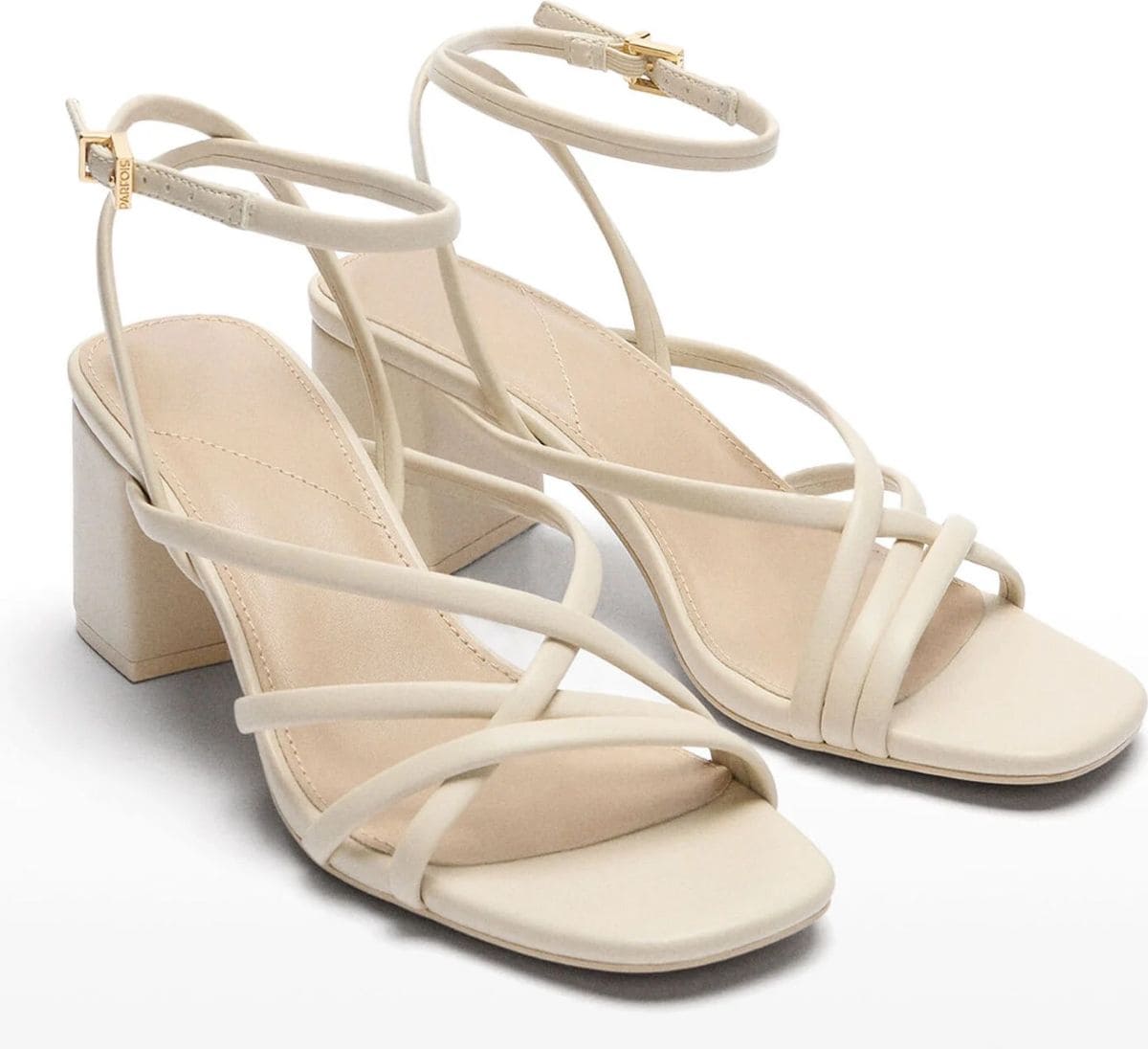 Sandalias de tacón de mujer con tiras cruzadas Parfois