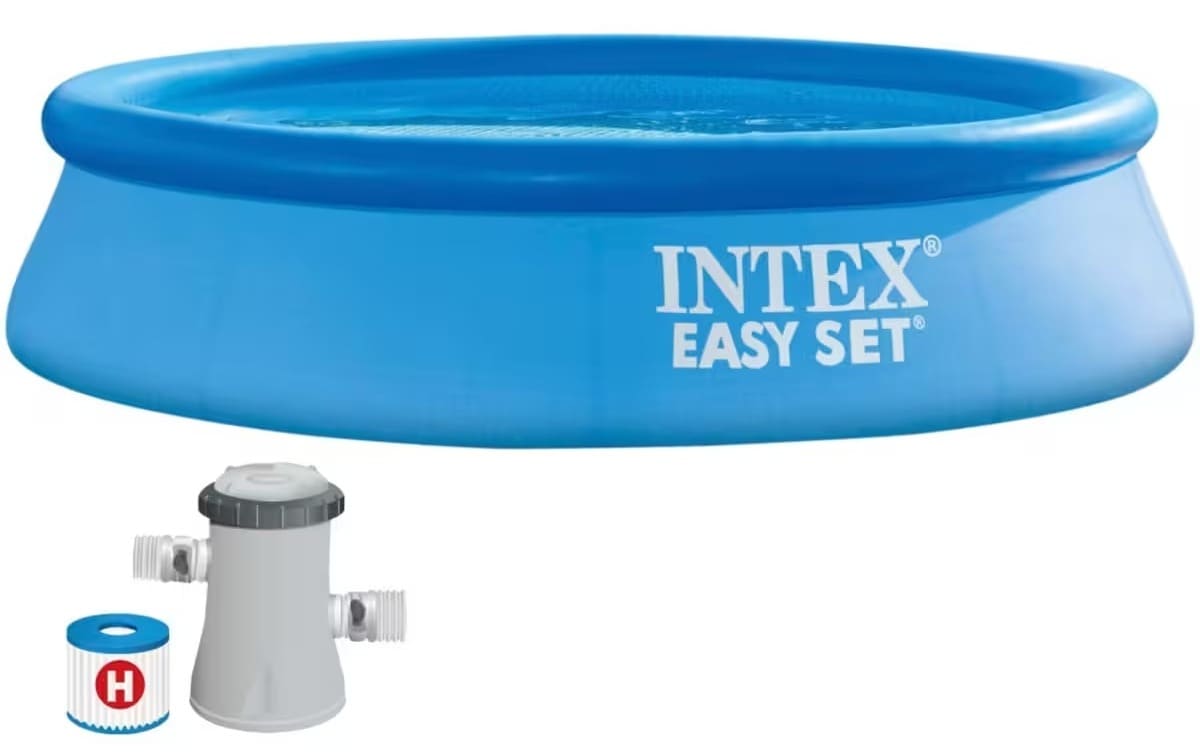 La piscina hinchable desmontable redonda INTEX con bomba y filtro en Decathlon