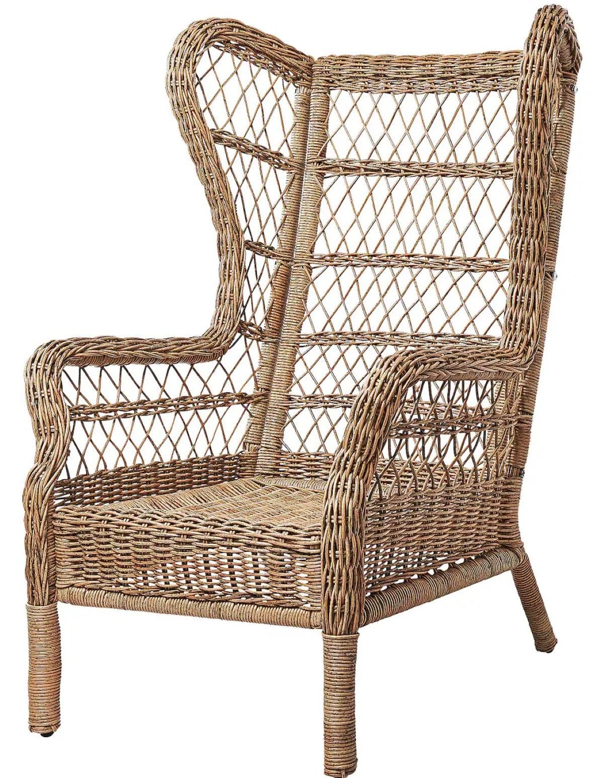 Sofá orejero para exterior de la serie RISHOLMEN de Ikea