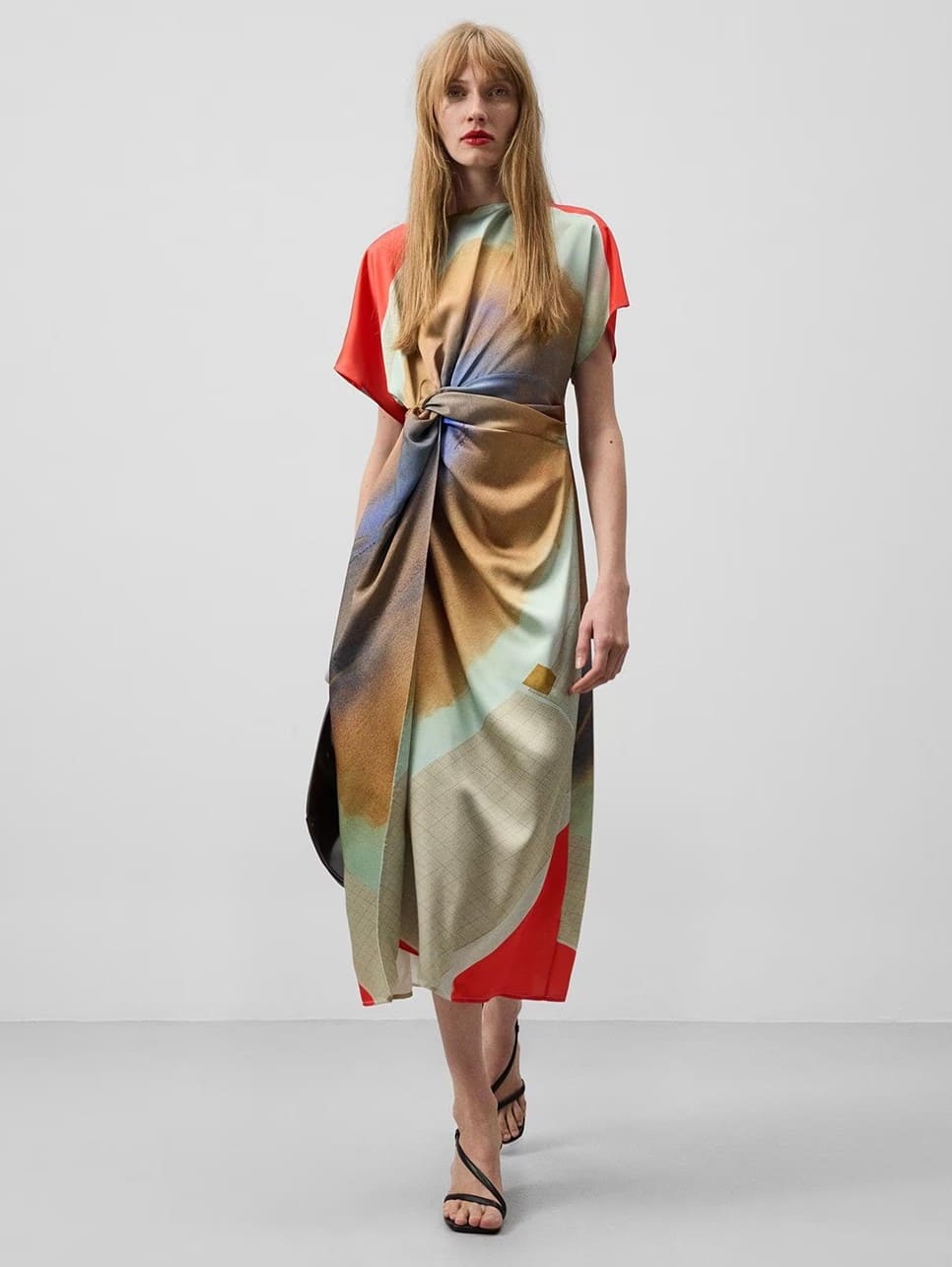 Adolfo Dominguez Vestido midi estampado en El Corte Inglés