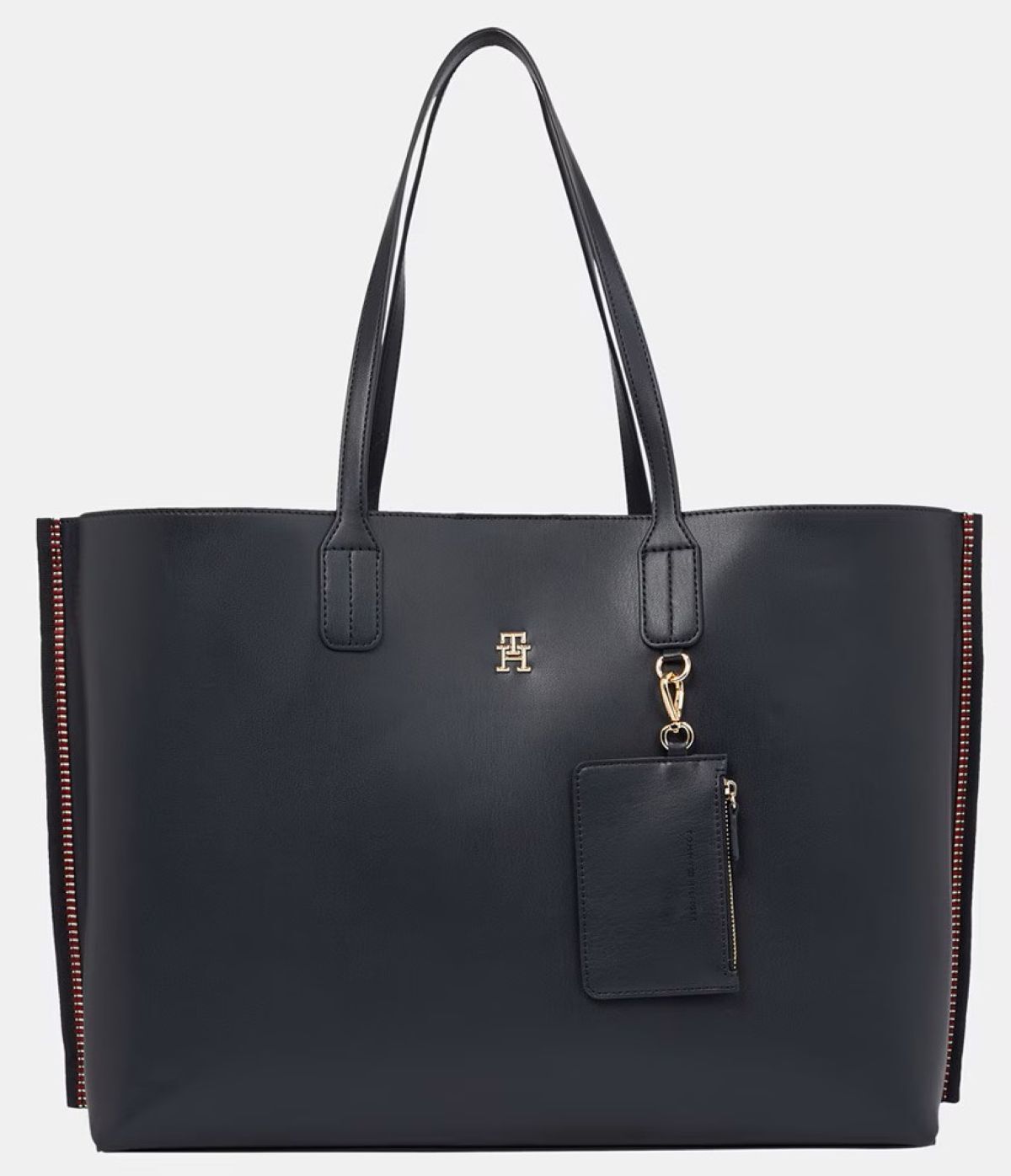 Bolso estilo tote en color azul marino y detalle de monedero Tommy Hilfiger de El Corte Inglés