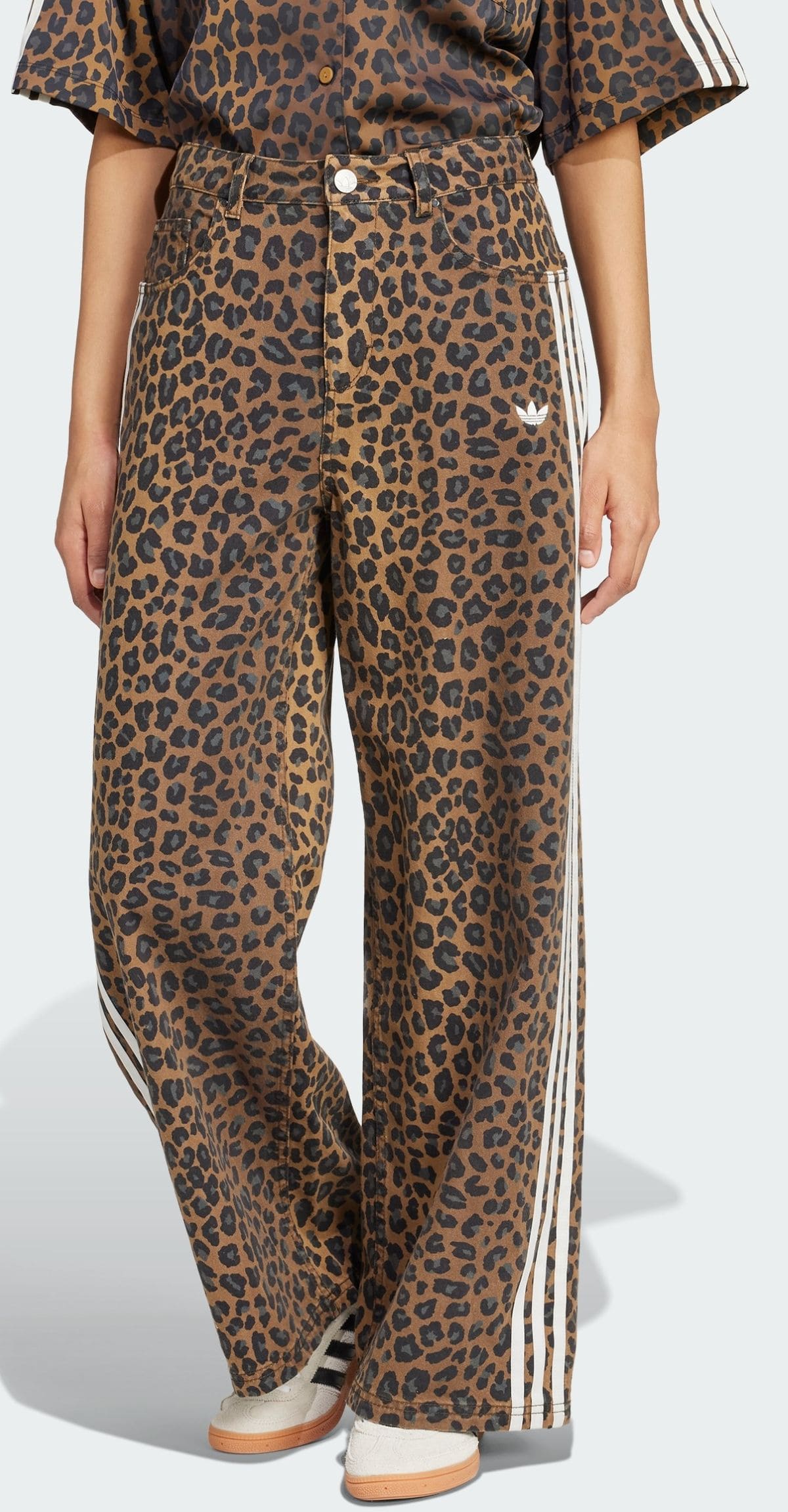 Pantalones Adidas Originals Denim Loose animal print