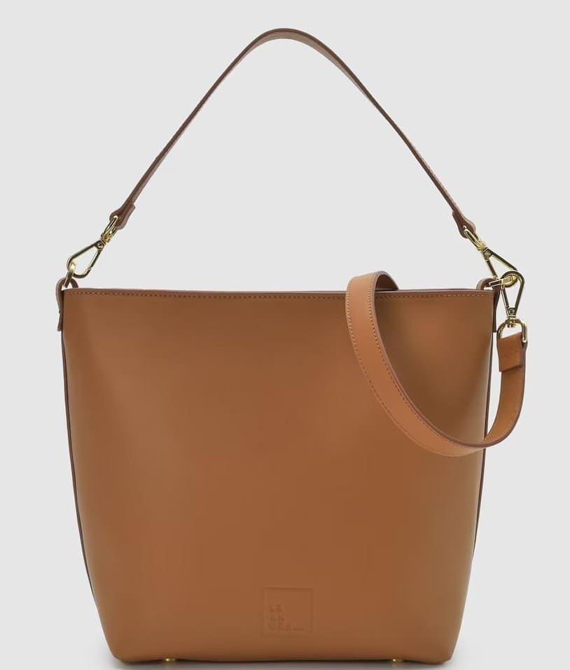 Bolso de hombro multiposición de piel