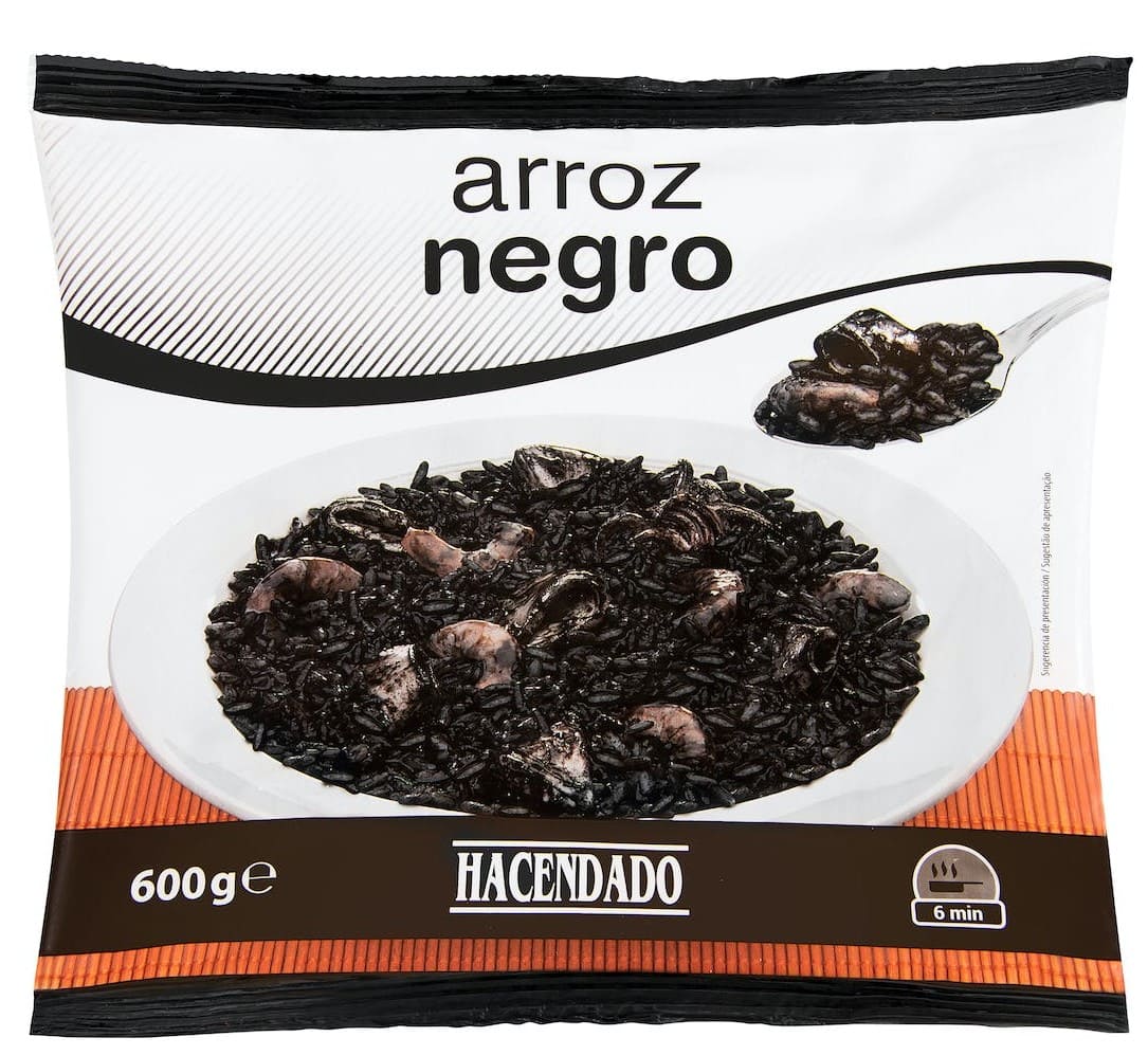 Arroz negro Hacendado ultracongelado