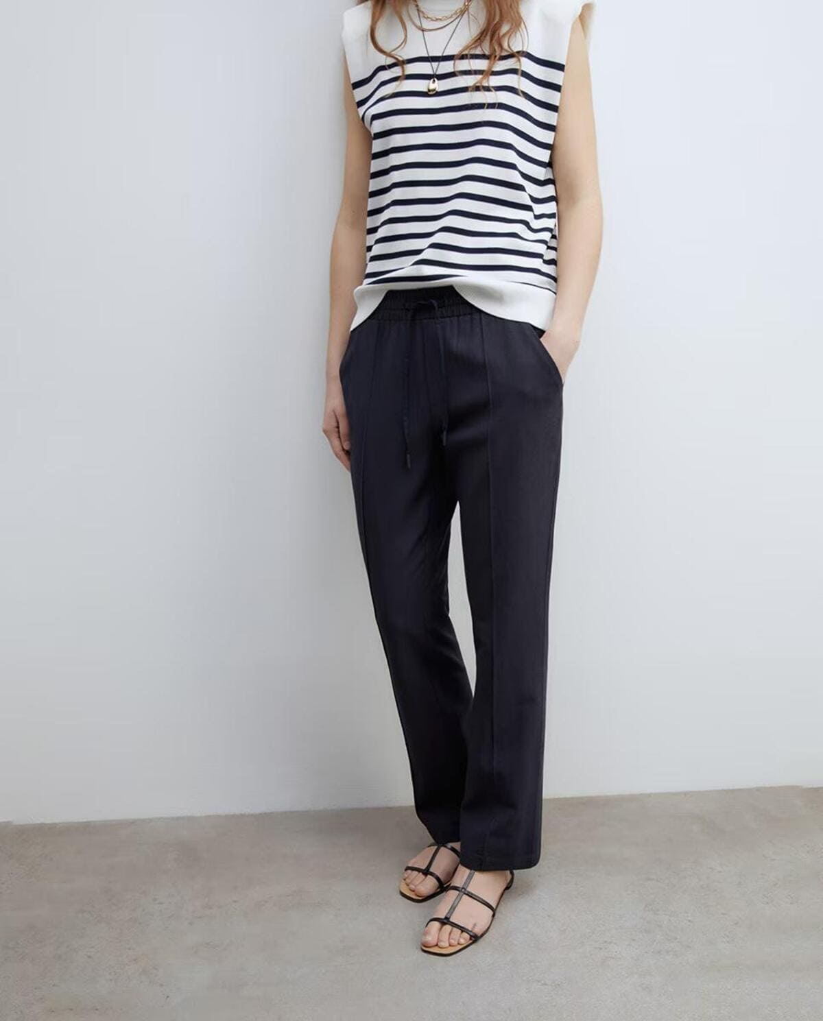 Pantalón fluido de lino