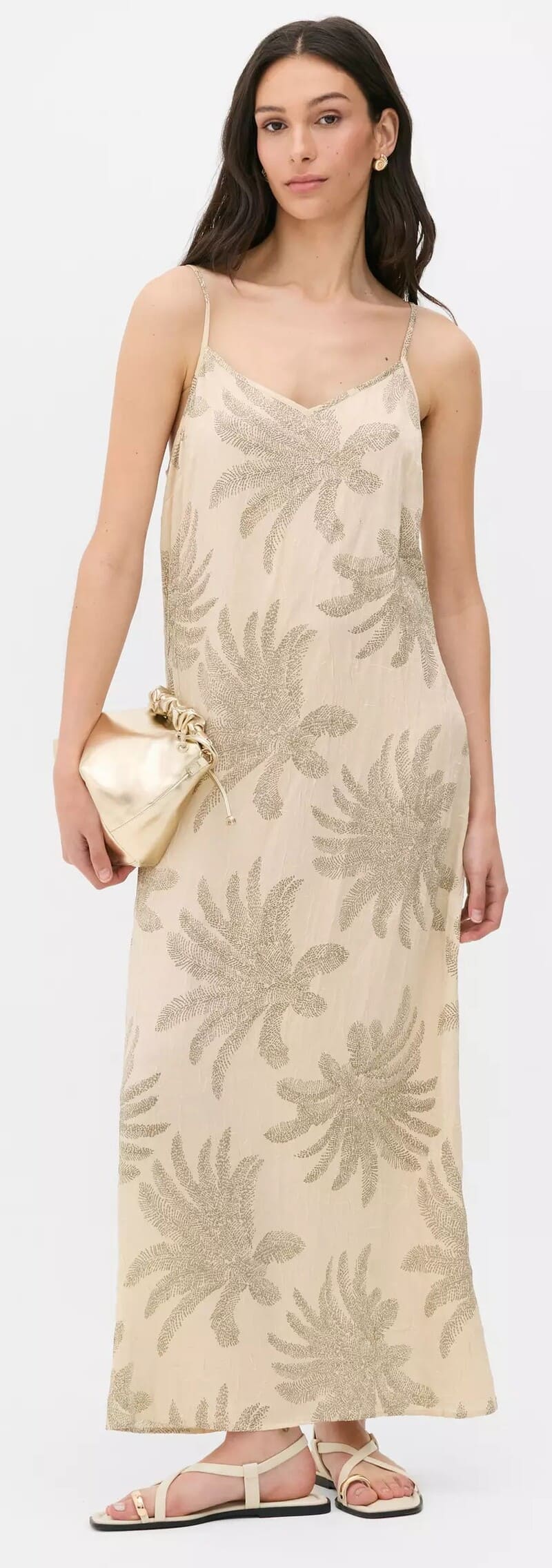 Vestido largo con tirantes