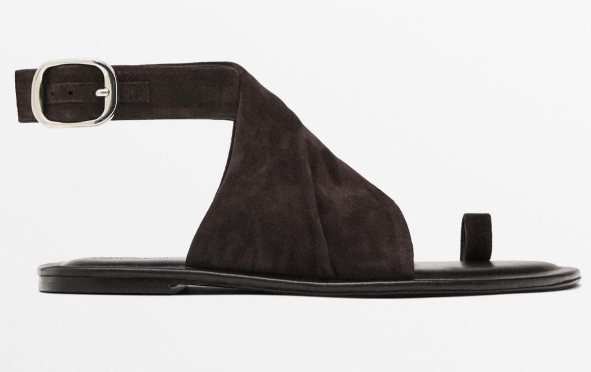 Sandalia cruzada ante