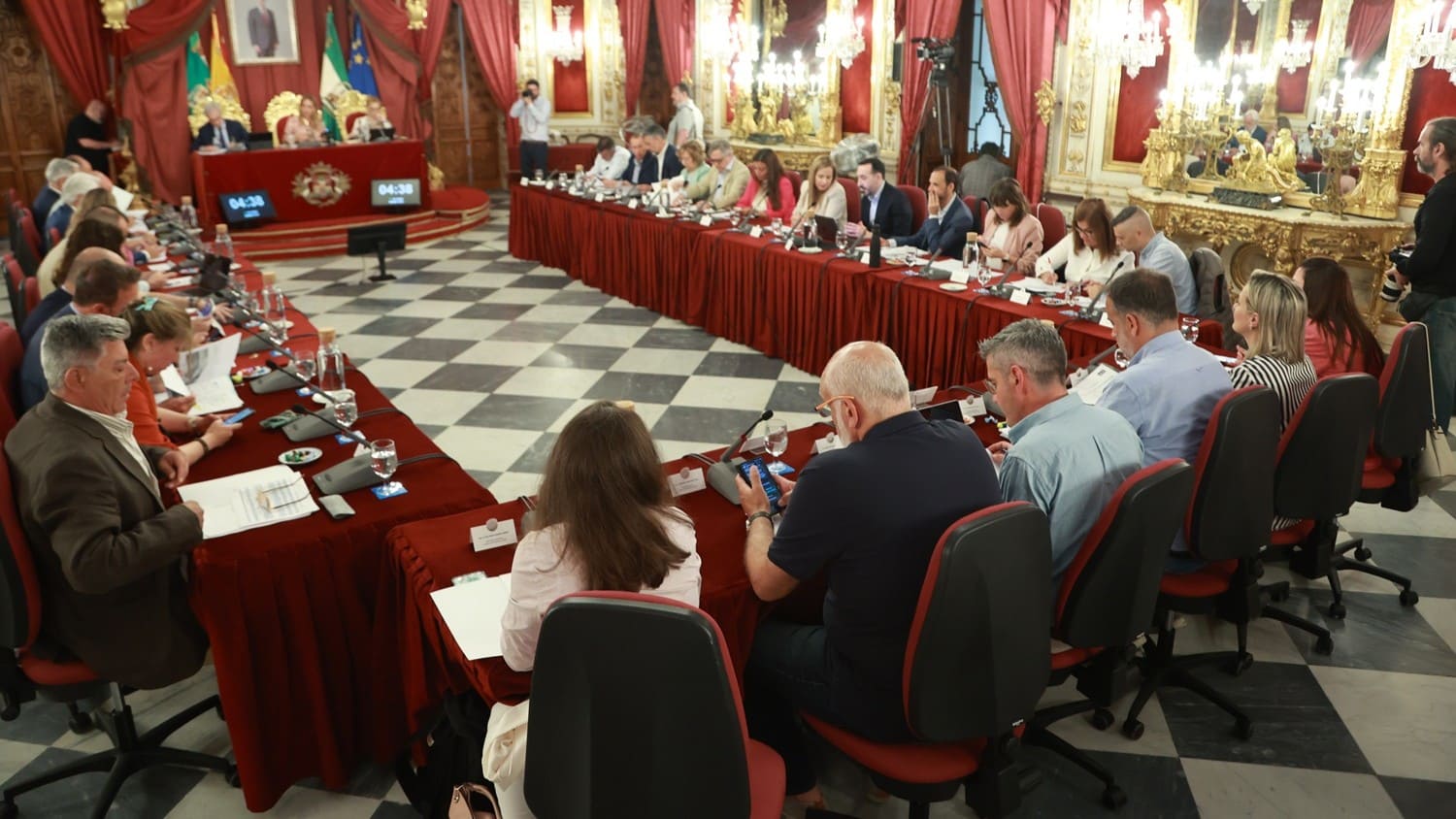 Imagen de la celebración del pleno de la Diputación correspondiente al mes de mayo | Cristo García