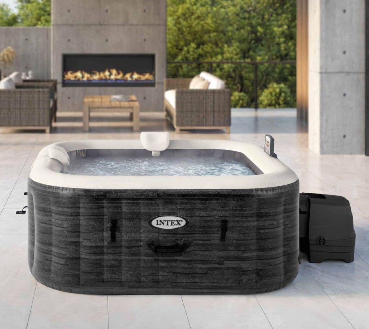 Spa hinchable PureSpa Greystone Deluxe INTEX de Carrefour