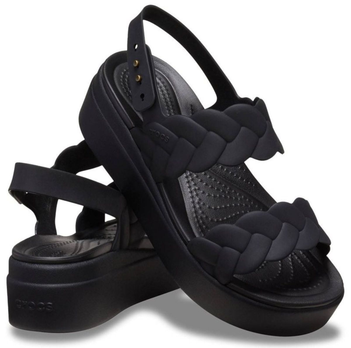 Sandalias con plataforma Crocs Brooklyn Woven