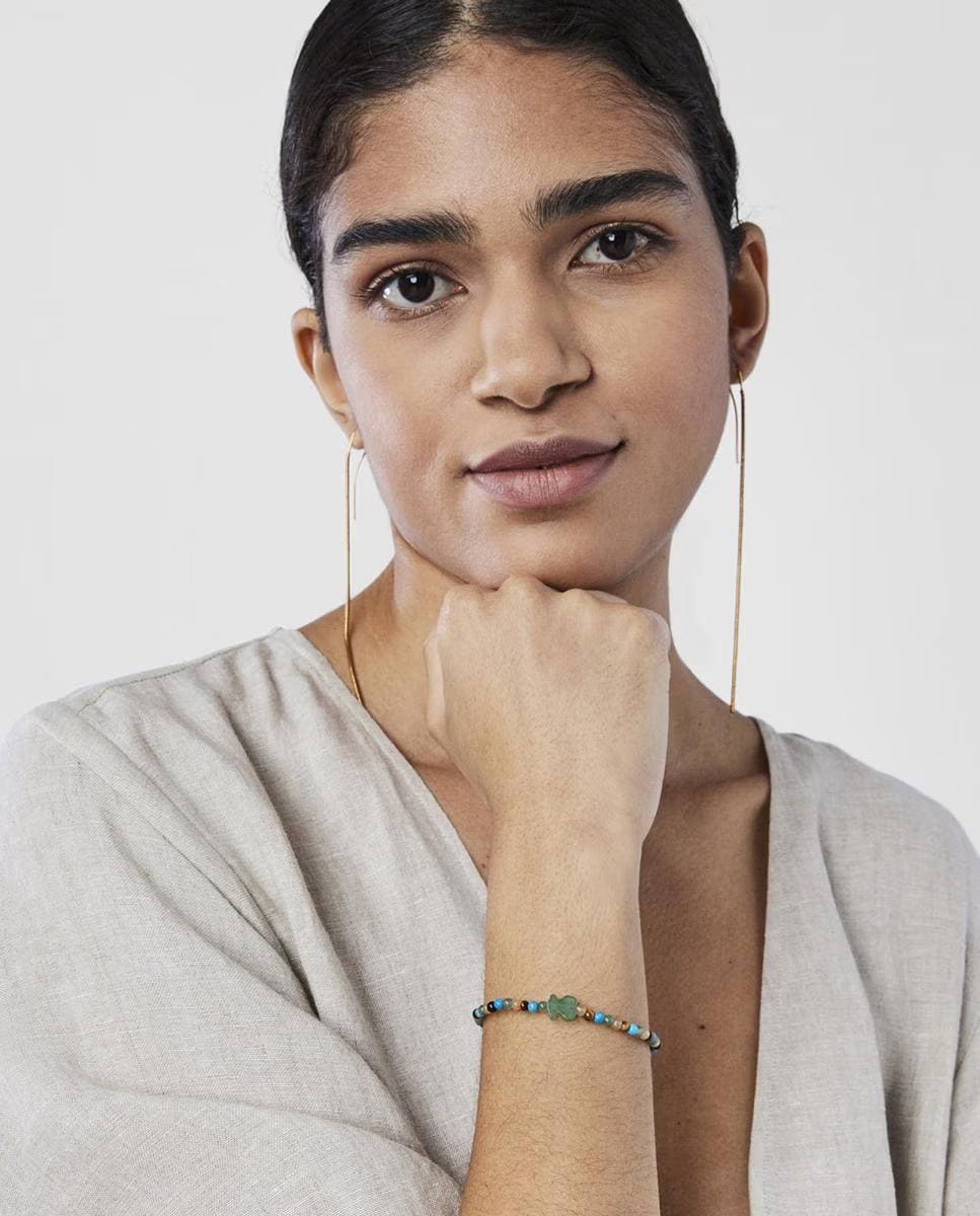 Pulsera Tibet con bolas de gemas