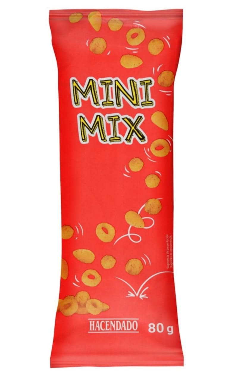Snack de maíz Mini mix Hacendado sabor barbacoa