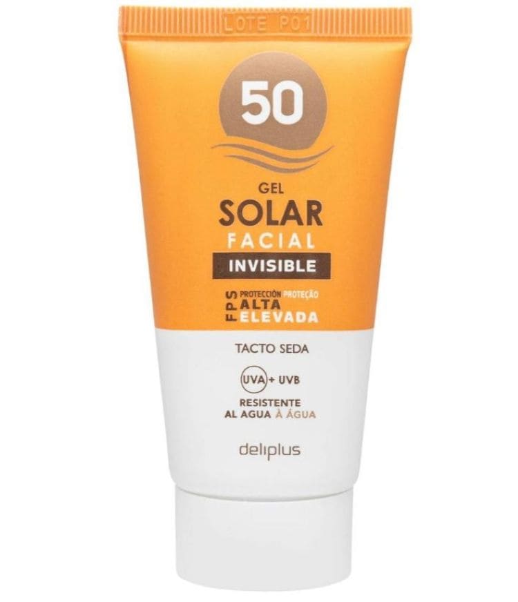 Gel protección solar facial Deliplus
