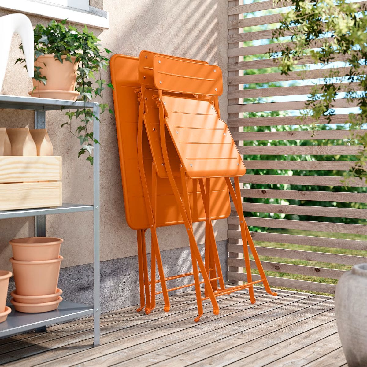 Silla plegable de exterior de la serie SUNDSÖ de Ikea