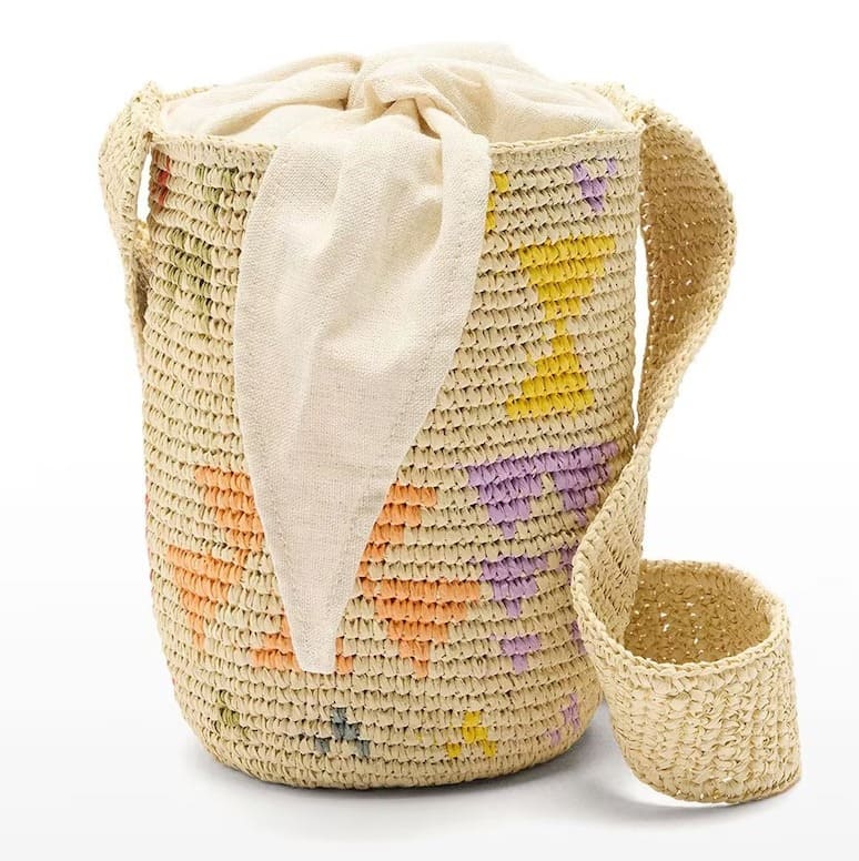 El bolso bandolera para mujer estilo bombonera efecto rafia con estampados de Parfois en El Corte Inglés