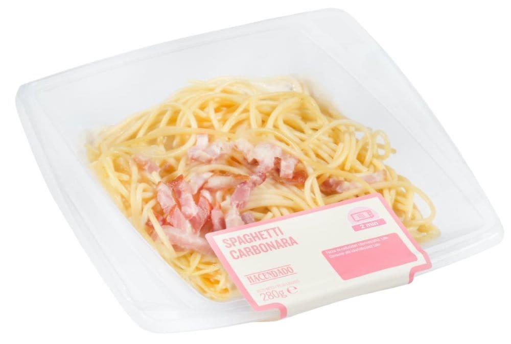 Spaghetti carbonara Hacendado