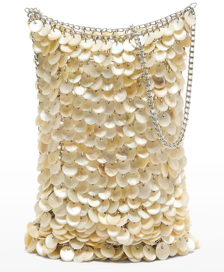 El nuevo bolso de fiesta convertible a bandolera con abalorios decorativos y cadenas de metal de Parfois en El Corte Inglés