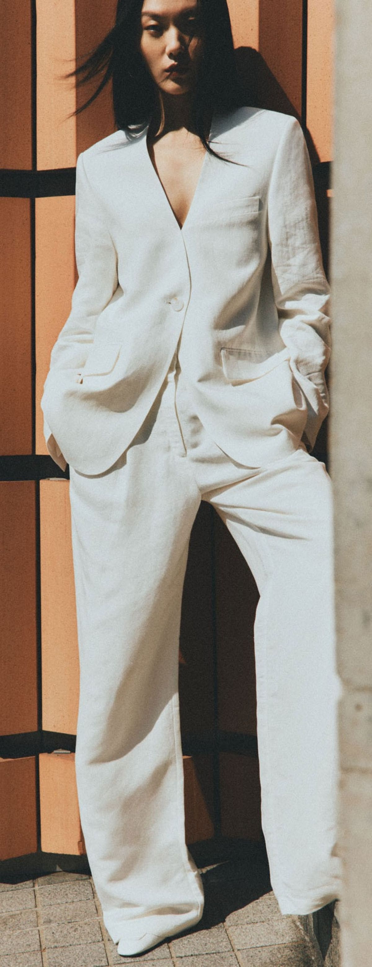 Pantalón con lino de Sfera