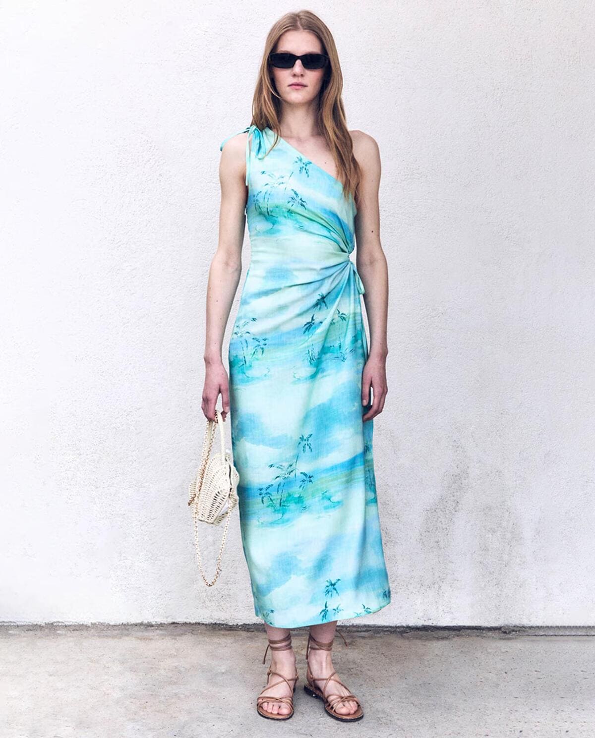 Vestido con estampado de palmera, Sfera