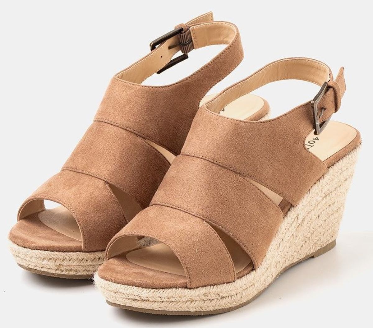 Sandalias con cuña y cierre de hebilla TEX de Carrefour