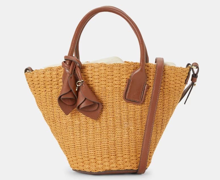 El bolso mini capazo con bolsa retraíble en color crudo de la marca Latouche en El Corte Inglés