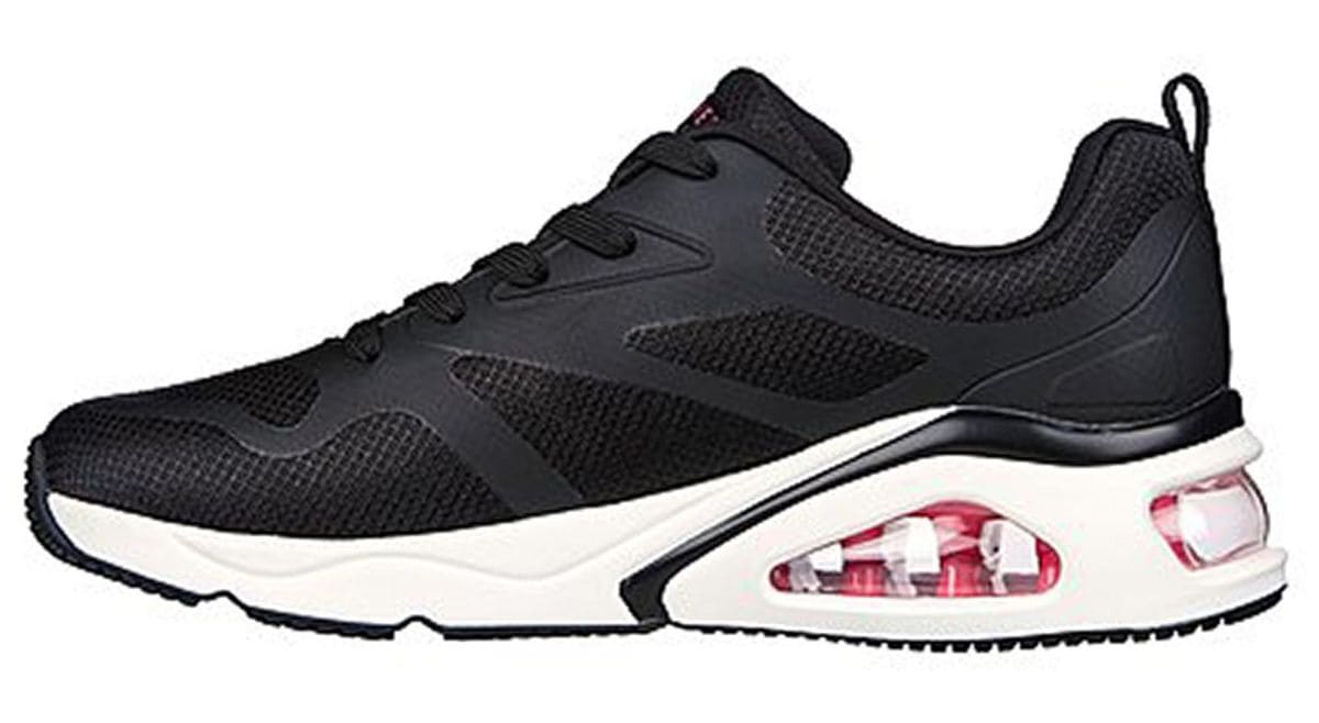 Zapatillas Deportivas Caminar Mujer Skechers 177420_BLK Negras con Cordones