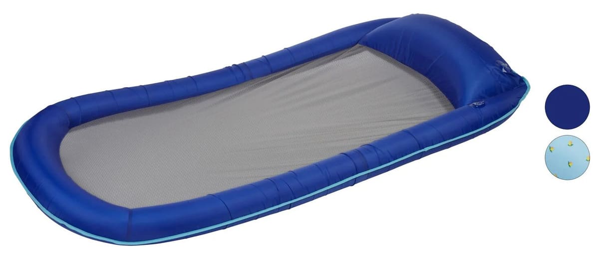 La hamaca de agua en color azul de Lidl