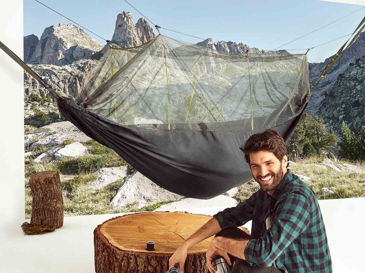 La hamaca para exterior en color negro de Lidl