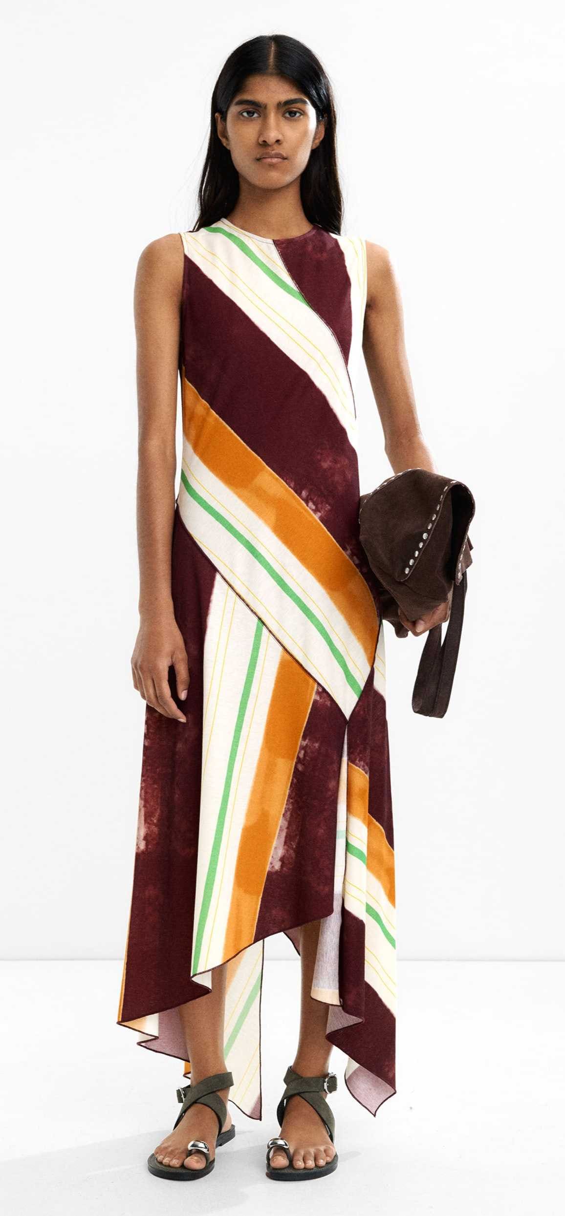 Vestido de punto a rayas de Parfois