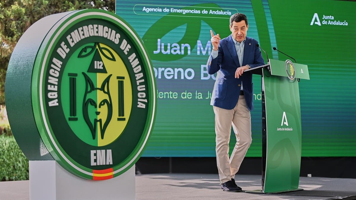 Juanma Moreno, en el transcurso del acto celebrado en Sevilla | Salvador López Medina