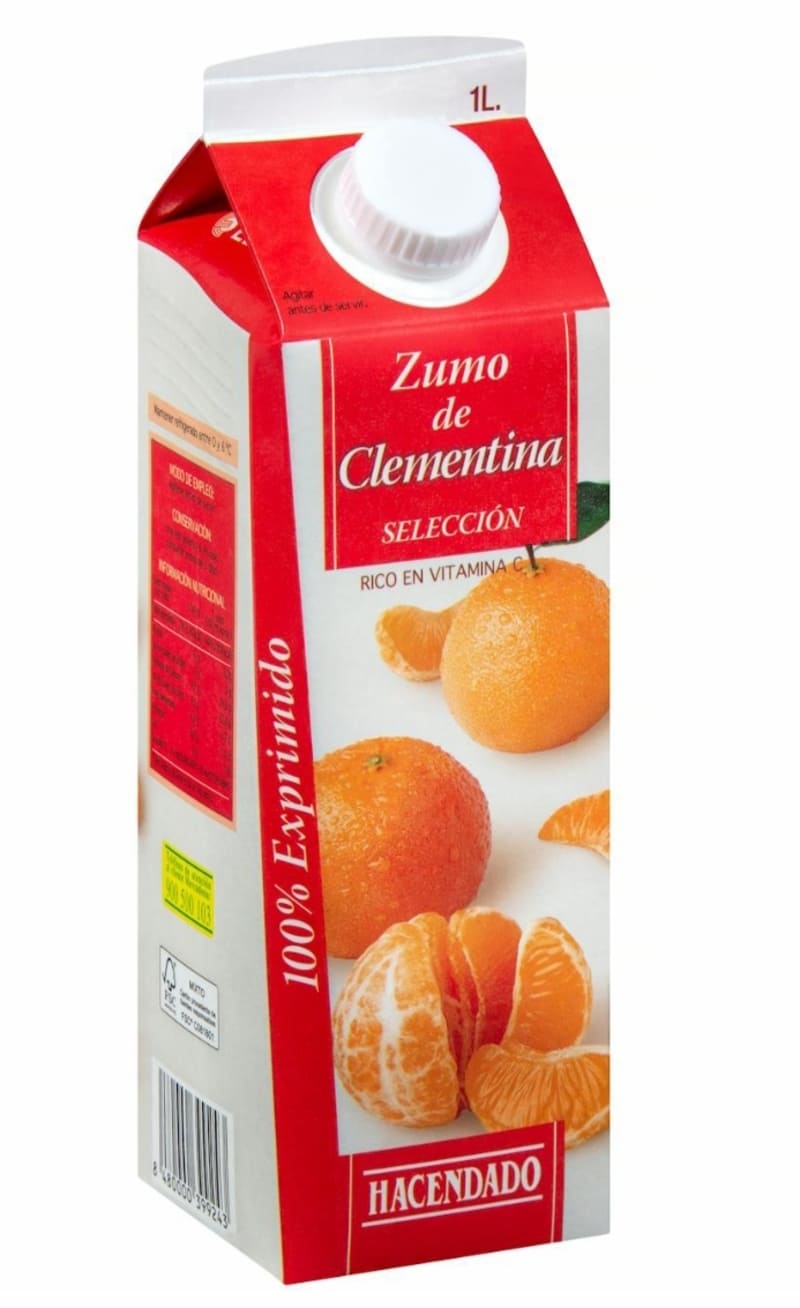 Zumo de clementina selección Hacendado