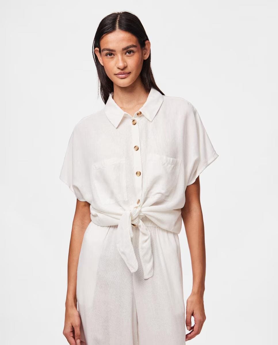 Camisa de lino y manga corta, Pieces