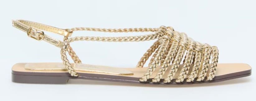 Sandalias cangrejeras de trencita