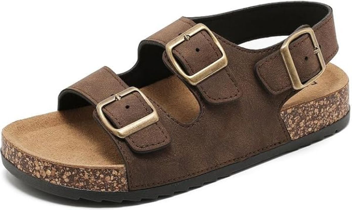 Sandalias con doble hebilla Zaxunai de Amazon