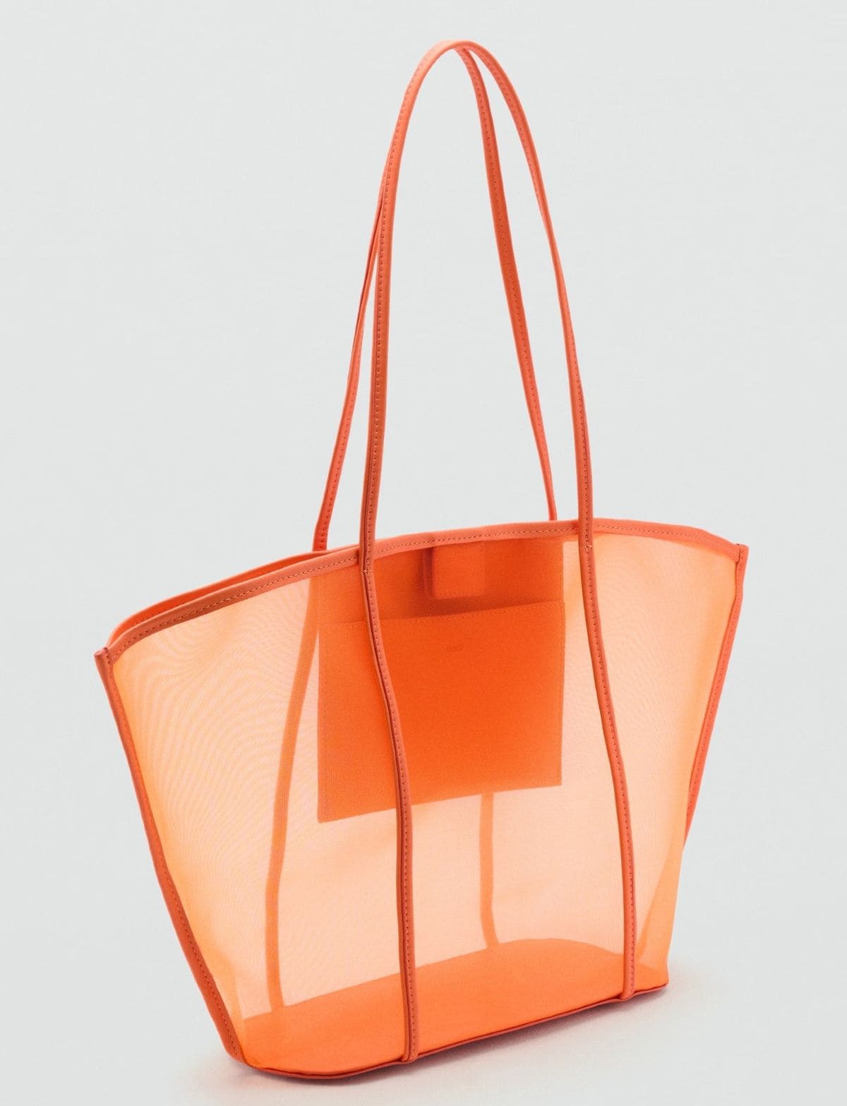 Bolso shopper semitransparente de Mango