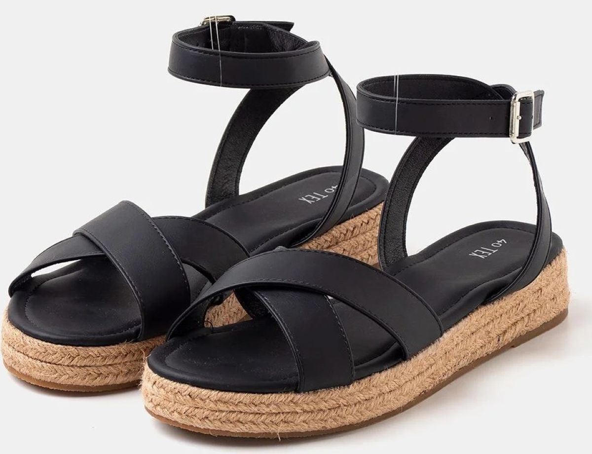 Sandalias de yute lisas TEX de Carrefour