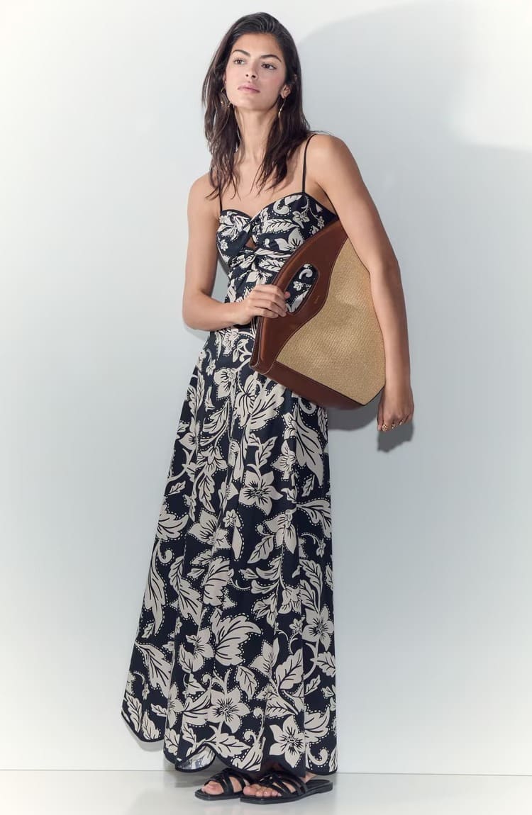 El vestido largo sin mangas en color negro y blanco de Tintoretto en El Corte Inglés