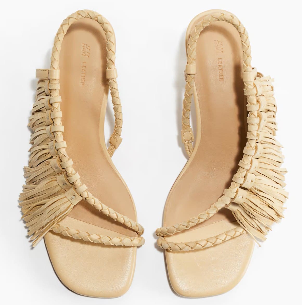 Sandalia de Tacon con Flecos