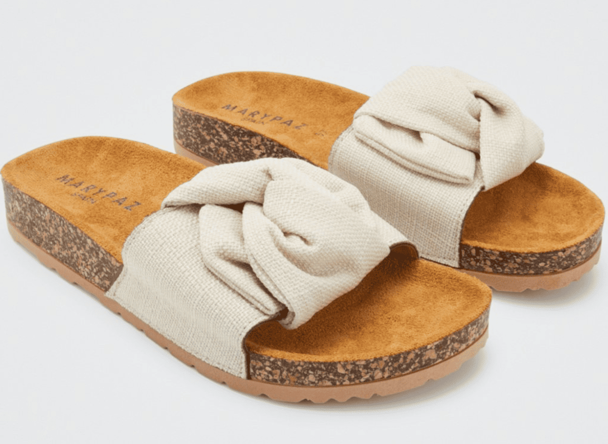 Sandalias plana lazo