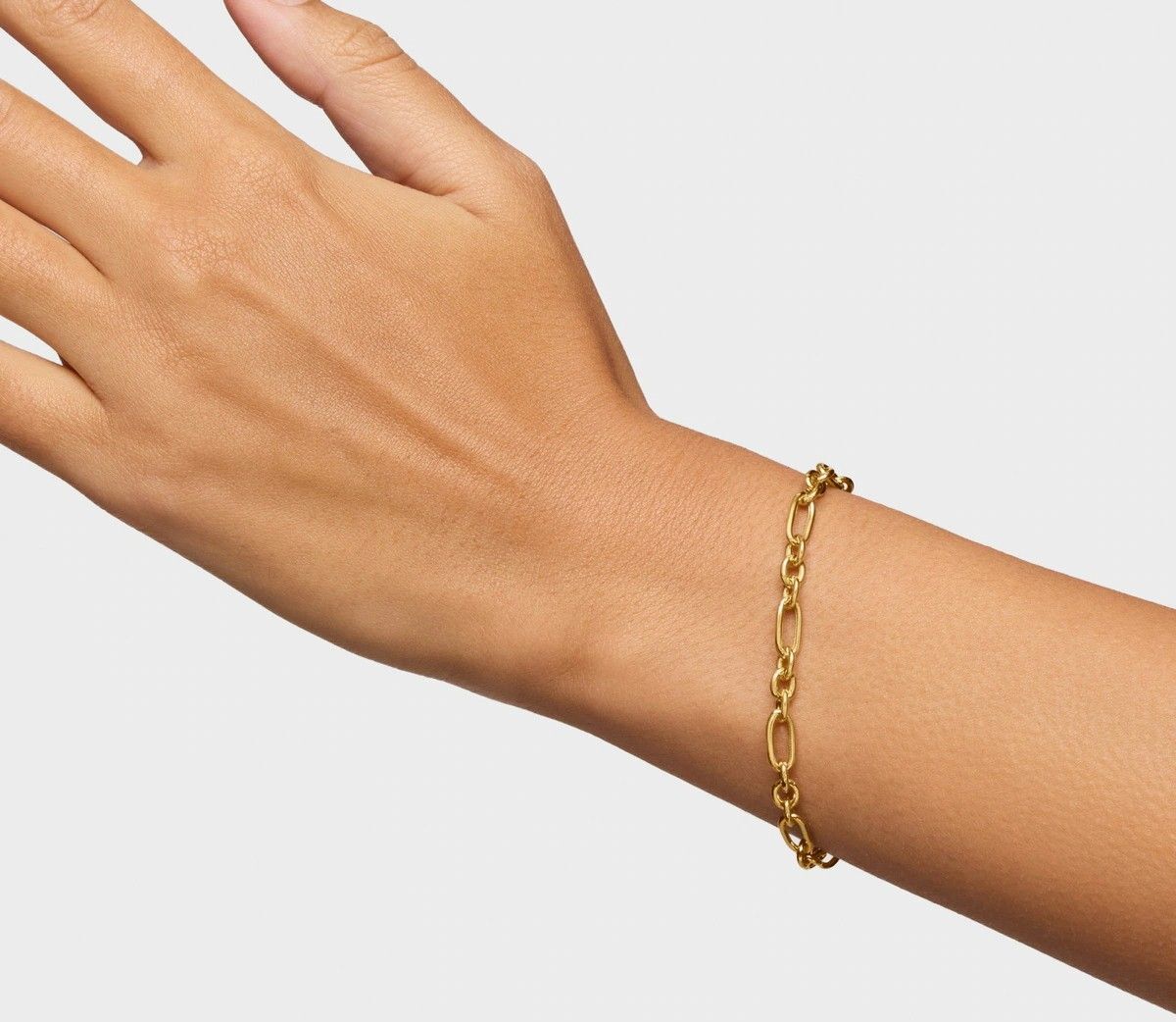 Pulsera cadena anillas con baño de oro 18 kt sobre plata Sweet Dolls de Tous